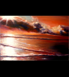 Mer en soleil couchant
